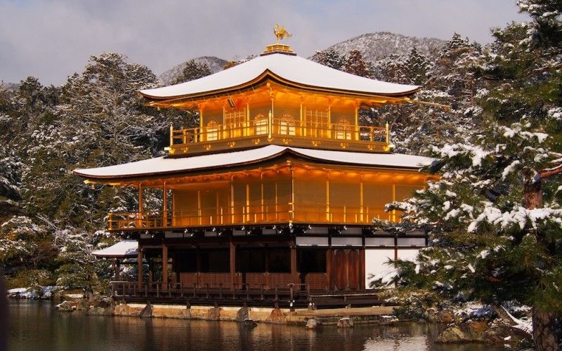 معبد طلایی یا کینکاکو جی؛ درخششی از طلا در کیوتو